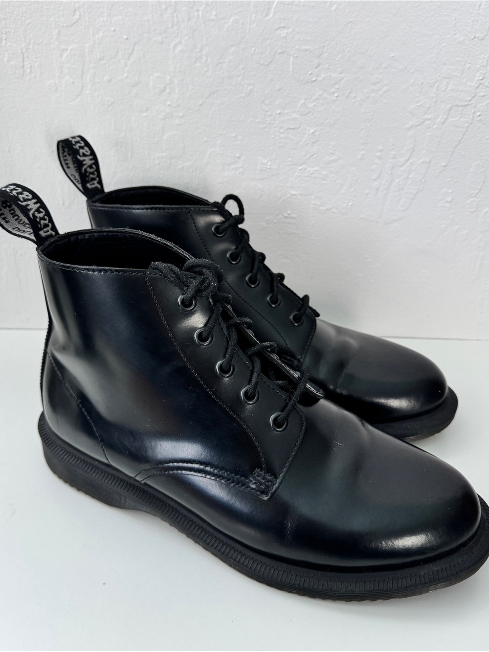 Dr. Martens Black Leather Lace-Up Ankle Boots